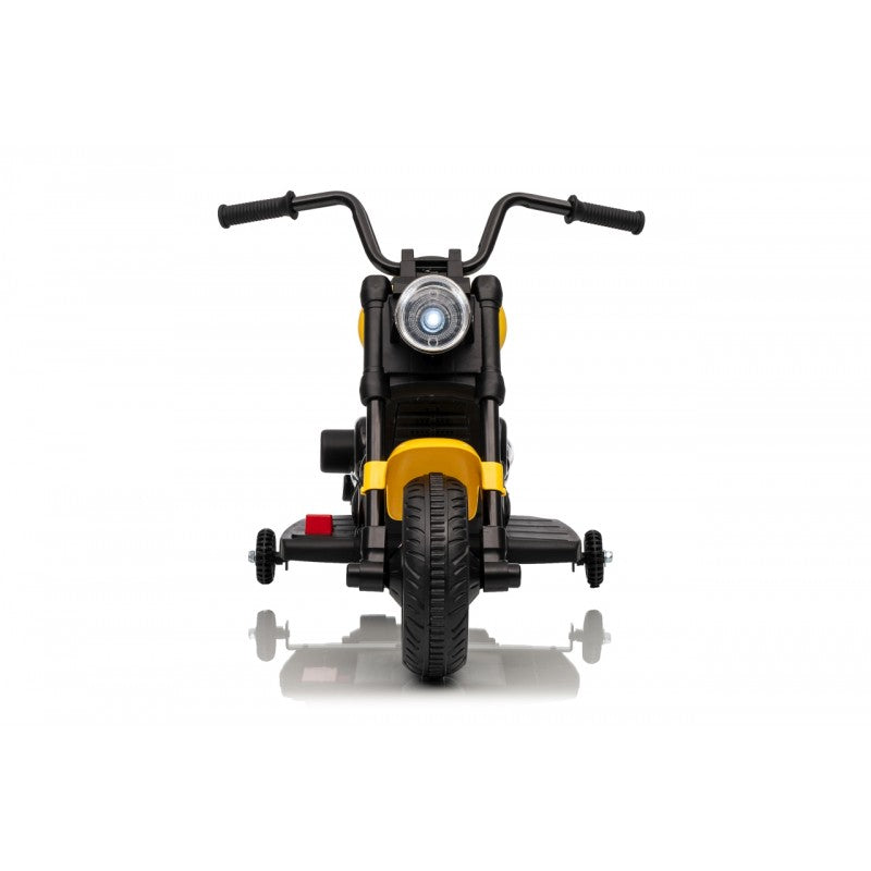 Moto Elettrica per Bambini Star con Rotelle Gialla