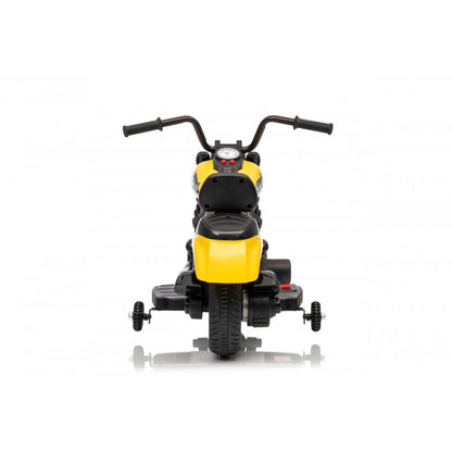 Moto Elettrica per Bambini Star con Rotelle Gialla