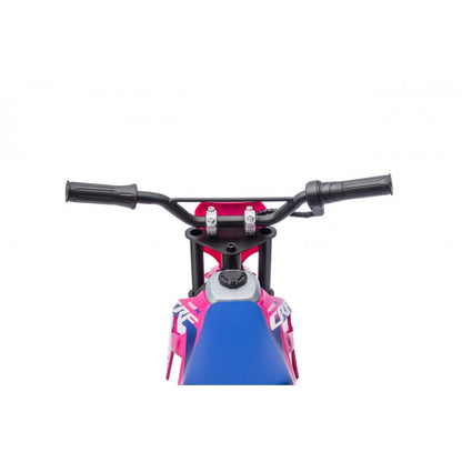 Moto Cross Elettrica per Bambini Honda CRF450R con Rotelle Rosa