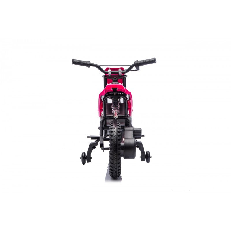 Moto Cross Elettrica per Bambini Honda CRF450R con Rotelle Rosa