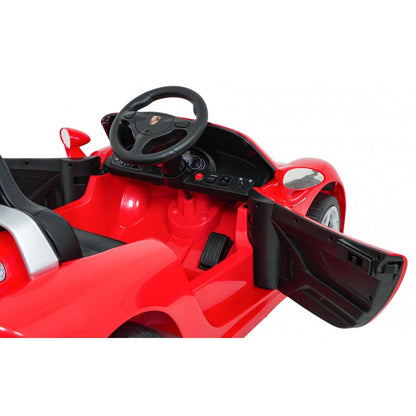 Auto Elettrica per Bambini Porsche 911 Carrera 12V con Telecomando Rossa
