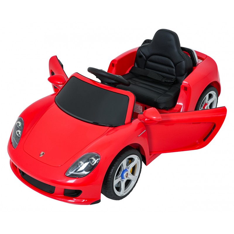 Auto Elettrica per Bambini Porsche 911 Carrera 12V con Telecomando Rossa