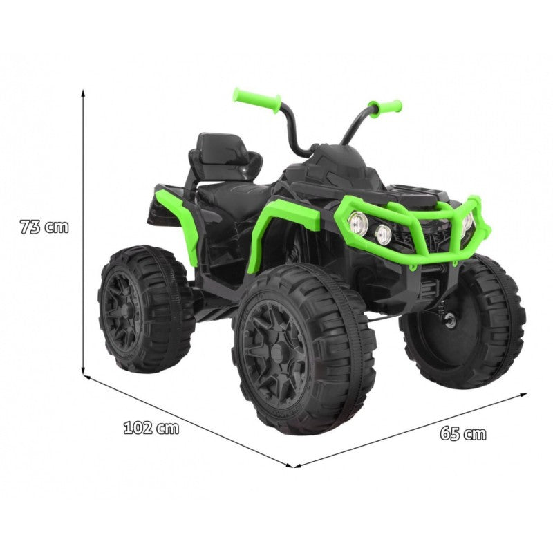Quad Elettrico per Bambini ATV BDM0906 4x4 Nero e Verde
